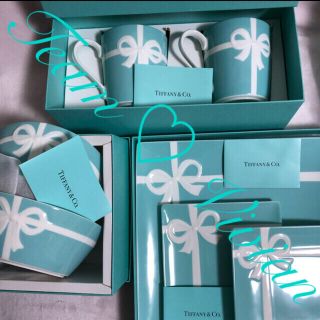 ティファニー(Tiffany & Co.)のティファニーブルーボウ 4点セット【ご自宅用】(食器)