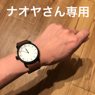 購入希望あり　TID watches  white/Tan Leatger(腕時計)