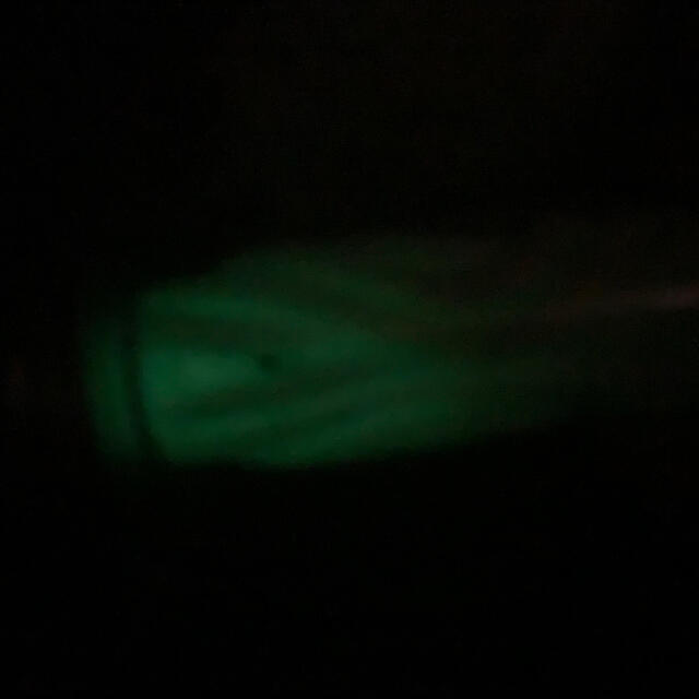 靴紐ホワイト/グリーンGlow In The Dark(蓄光) メンズの靴/シューズ(スニーカー)の商品写真