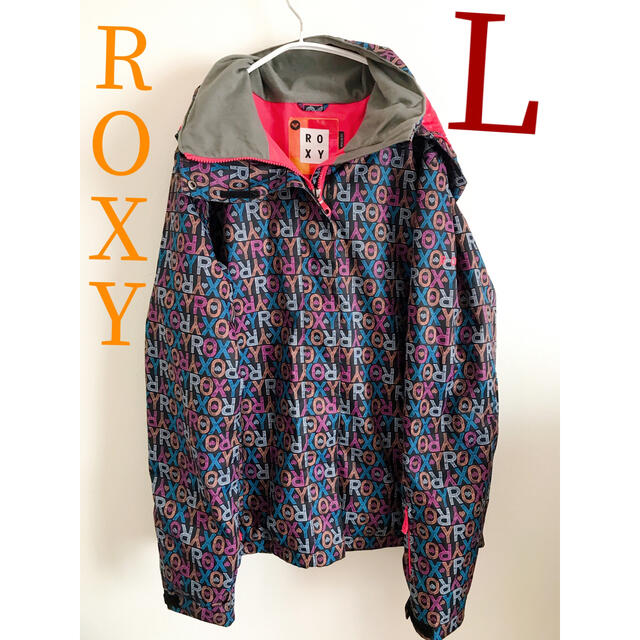 【即完売品】ロキシー ROXY スノボウェア　カラフル　スキーウェア　Lスノーボード