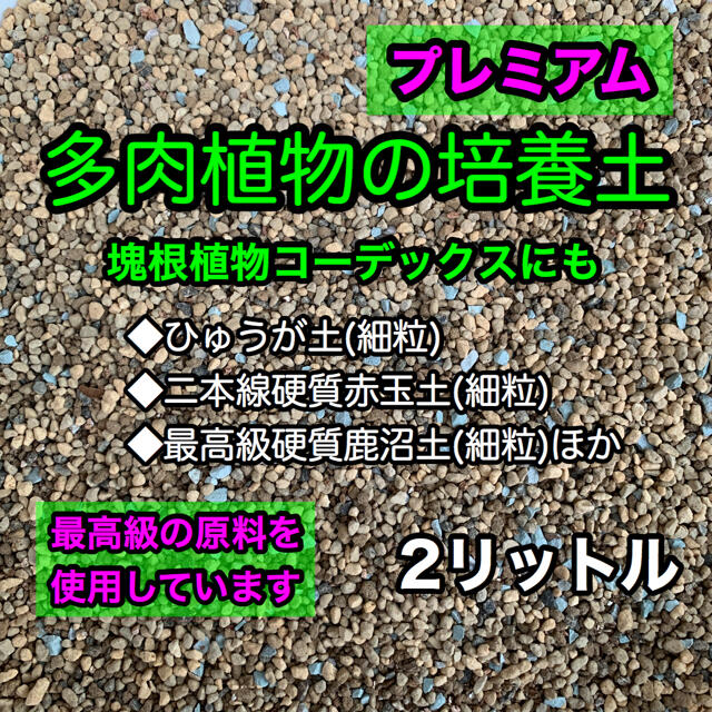 多肉植物の土 サボテンの土 多肉植物用土 塊根植物の土 ハンドメイドのフラワー/ガーデン(その他)の商品写真