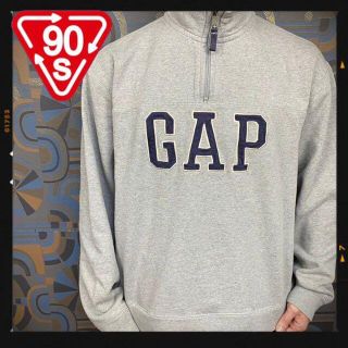 GAP - オールドギャップ 90s ハーフジップスウェット トレーナー