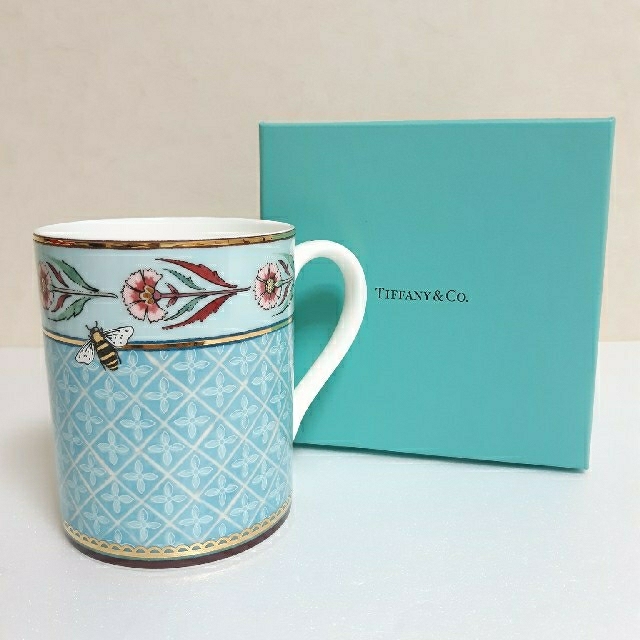 Tiffany & Co.(ティファニー)のティファニー 国内未入荷 TIFFANY FLORAL マグカップ インテリア/住まい/日用品のキッチン/食器(食器)の商品写真