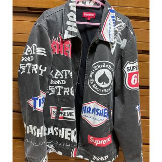 シュプリーム(Supreme)のsupreme×THRASHER ワークジャケット(ブルゾン)