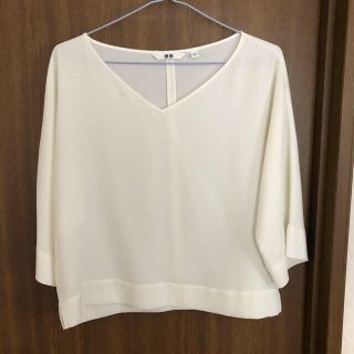 ユニクロ(UNIQLO)のUNIQLO＊ドレープブラウス＊(シャツ/ブラウス(長袖/七分))