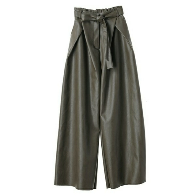 STUDIOUS(ステュディオス)の【新品】CLANE クラネ / WIDE TUCK LEATHER PANTS レディースのパンツ(その他)の商品写真