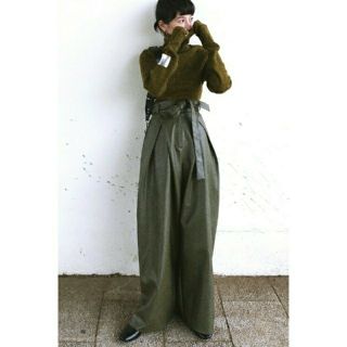 ステュディオス(STUDIOUS)の【新品】CLANE クラネ / WIDE TUCK LEATHER PANTS(その他)