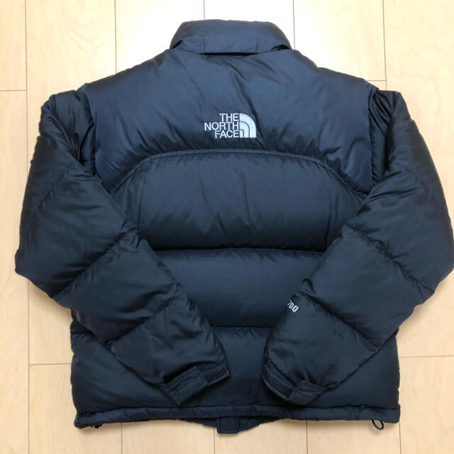 the north face ヌプシ　ダウンジャケット　センターロゴ　黒　S | フリマアプリ ラクマ