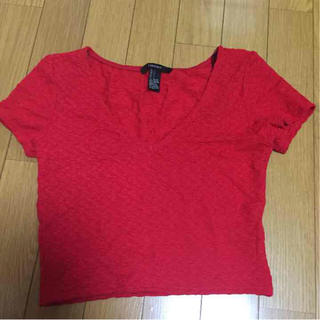 フォーエバートゥエンティーワン(FOREVER 21)のForever21♥︎赤トップス(Tシャツ(半袖/袖なし))