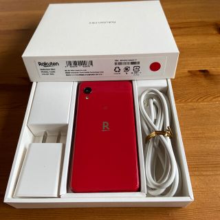 ラクテン(Rakuten)のRakuten mini レッド　美品(スマートフォン本体)