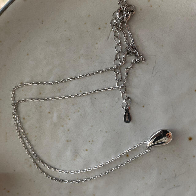 Simple silver drop necklace s925 レディースのアクセサリー(ネックレス)の商品写真