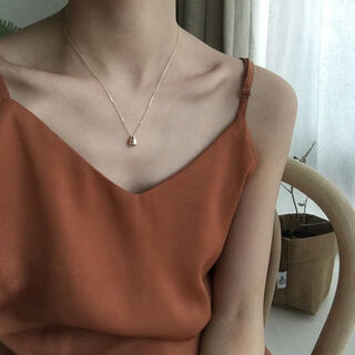 Simple silver drop necklace s925(ネックレス)