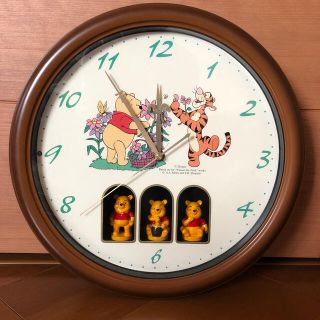 クマノプーサン(くまのプーさん)のDisney 掛時計(掛時計/柱時計)