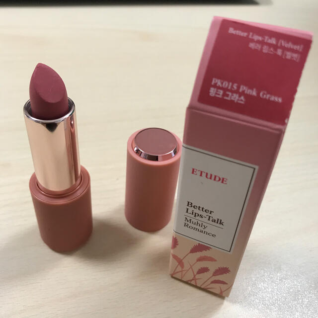 ETUDE HOUSE(エチュードハウス)の試し塗りのみ　エチュードハウス　ベルベット　リップ　口紅 コスメ/美容のベースメイク/化粧品(口紅)の商品写真