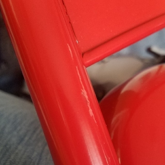 Supreme metal folding chair 赤色 3