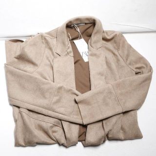 ザラ(ZARA)のZARA スウェード風コート ブラウン Sサイズ(その他)