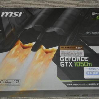 MSI GeForce GTX 1050 Ti 4G OCV1/SP(PCパーツ)