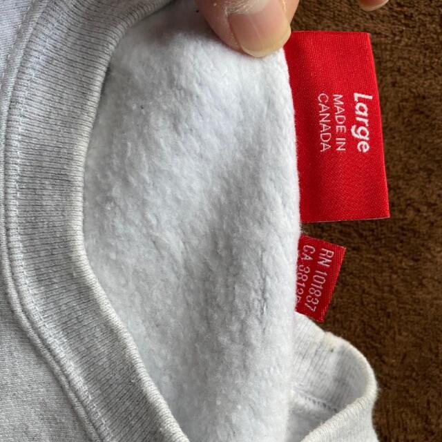 Supreme(シュプリーム)のsupreme smallbox  Crewneck grey L メンズのトップス(スウェット)の商品写真