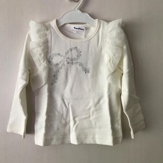 ファミリア(familiar)の値下げ！新品タグ付きfamiliar100㎝長袖シャツ(Tシャツ/カットソー)