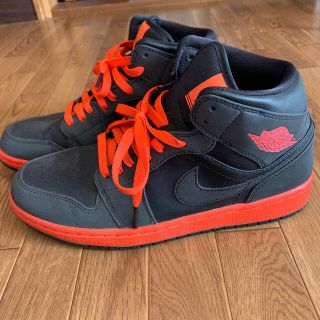 ナイキ(NIKE)のNIKE AIR JORDAN 黒　赤(スニーカー)