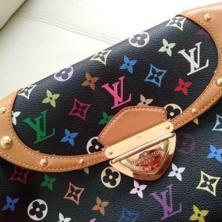 ルイヴィトン(LOUIS VUITTON)のルイ・ヴィトン黒LOUIS VUITTONマルチカラー廃盤ショルダーバッグ限定(ハンドバッグ)