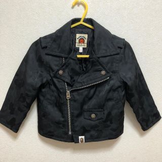 アベイシングエイプ(A BATHING APE)のsize100 bape kids ライダース風ジャケット(ジャケット/上着)