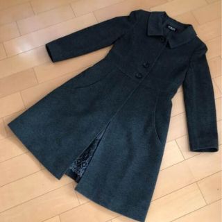 フォクシー(FOXEY)の美品♡ フォクシー  グレー　38 カシミヤ　ロング　コート(ロングコート)