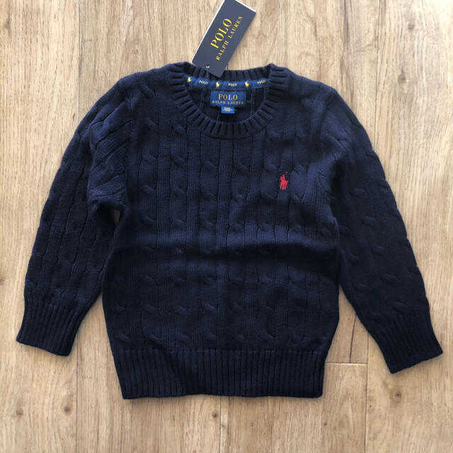 Ralph Lauren(ラルフローレン)のラルフローレン　キッズ　110 ネイビー　セーター　ニット キッズ/ベビー/マタニティのキッズ服男の子用(90cm~)(ニット)の商品写真