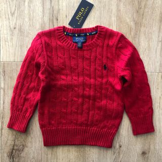 ラルフローレン(Ralph Lauren)のラルフローレン　キッズ　セーター　ニット　赤　100 (ニット)