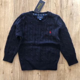 ラルフローレン(Ralph Lauren)のラルフローレン　キッズ　セーター　ニット　ネイビー　100 (ニット)