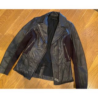 マウジー(moussy)のmoussyマウジー　レザージャケット　ライダースジャケット　本革　XS〜S(ライダースジャケット)