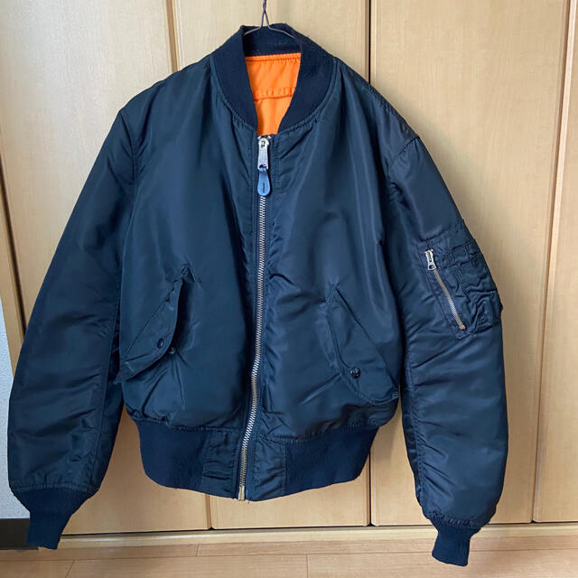 ALPHA INDUSTRIES - ALPHA MA-1 Sサイズ 黒 中古 アルファ フライト