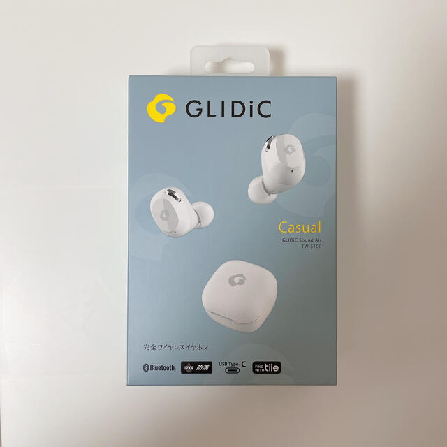 Softbank(ソフトバンク)の新品　glidic ワイヤレスイヤホン スマホ/家電/カメラのオーディオ機器(ヘッドフォン/イヤフォン)の商品写真