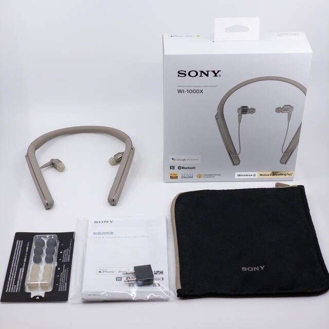 オーディオ機器【極美品】SONY WI-1000X ワイヤレス ヘッドホン イヤホン