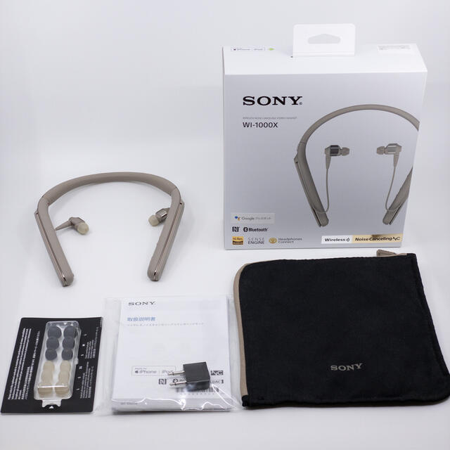 極美品】SONY WI-1000X ワイヤレス ヘッドホン イヤホン 極美品】SONY WI-1000X ワイヤレス ヘッドホン イヤホン