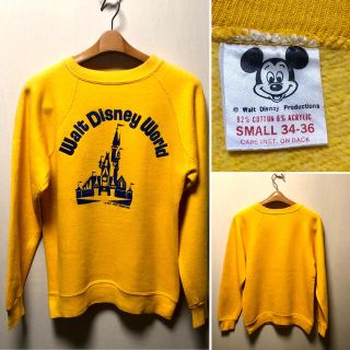 ディズニー(Disney)の70s  Walt Disney  スウェットシャツ  Size Small(スウェット)