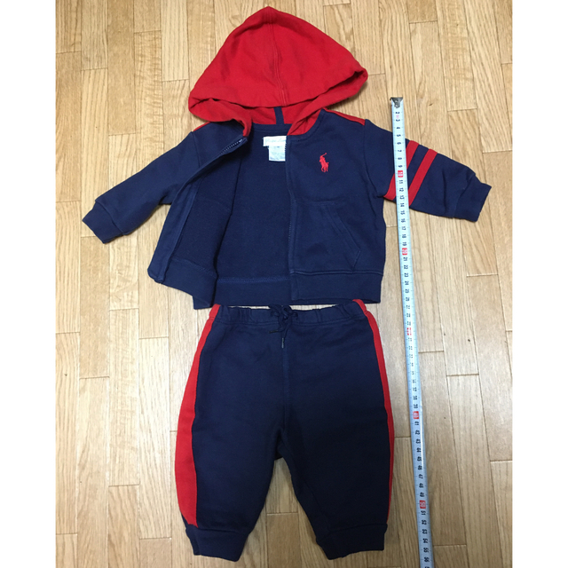 POLO RALPH LAUREN(ポロラルフローレン)のポロラルフローレン　スウェットセットアップ キッズ/ベビー/マタニティのベビー服(~85cm)(トレーナー)の商品写真