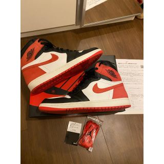 ナイキ(NIKE)のNike Air Jordan 1 TRACK RED(スニーカー)