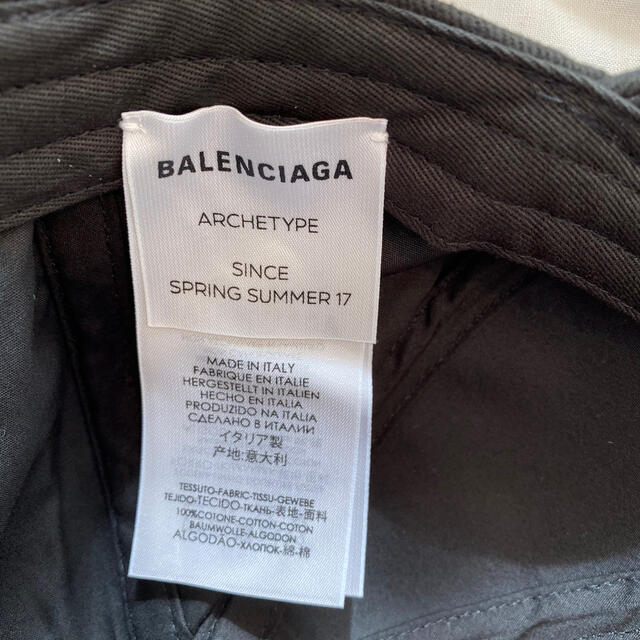 Balenciaga(バレンシアガ)のPAM様専用　BALENCIAGA バレンシアガキャップ　ブラック　L58 メンズの帽子(キャップ)の商品写真