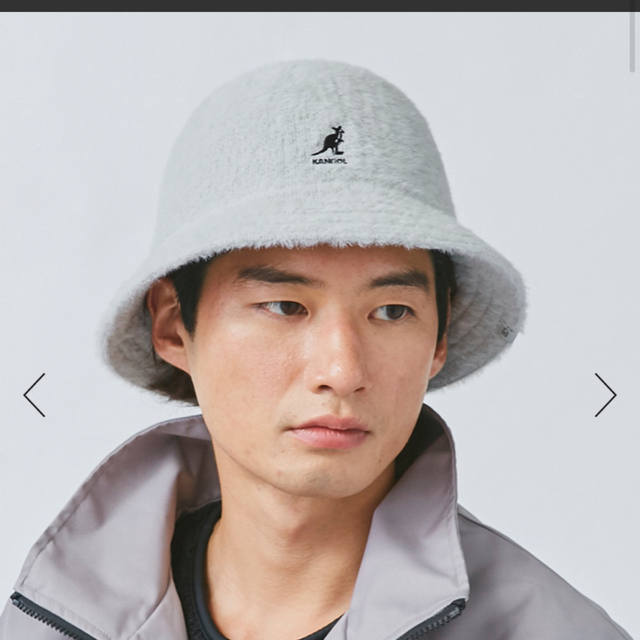 KANGOL(カンゴール)の⚠️新品未使用⚠️ ハット　カン　ゴール×オーバーライド　シルバー、グレー メンズの帽子(ハット)の商品写真