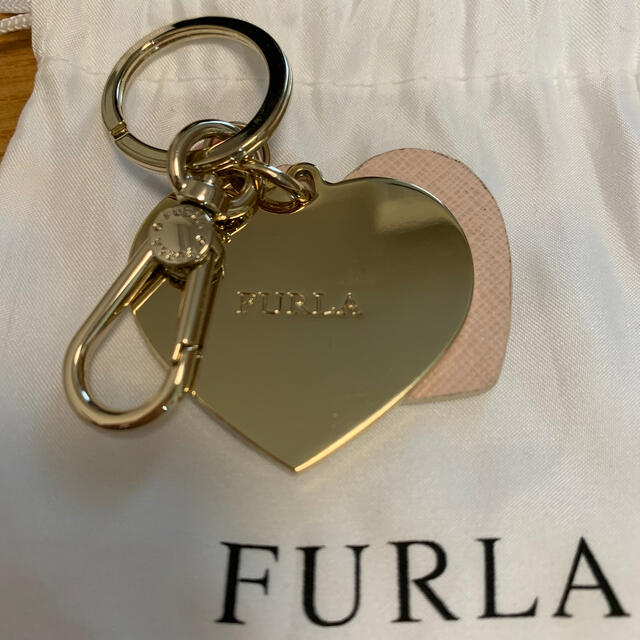 Furla(フルラ)の★中古品★FURLA ハートキーホルダー（ピンク） レディースのファッション小物(キーホルダー)の商品写真