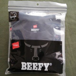 ヘインズ(Hanes)の新品未使用　ヘインズ　サーマル　BEEFY  M 紺色 (Tシャツ/カットソー(七分/長袖))