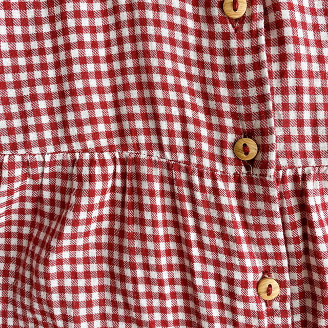 ZARA KIDS(ザラキッズ)のZARAbaby チェック フリル シャツ キッズ/ベビー/マタニティのベビー服(~85cm)(シャツ/カットソー)の商品写真