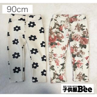 プティマイン(petit main)の韓国子供服bee  裏起毛レギンスパンツ2点セット(パンツ/スパッツ)