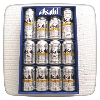 アサヒ(アサヒ)のアサヒスーパードライ缶ビールギフトセット/350ml×10本、500ml×2本(ビール)