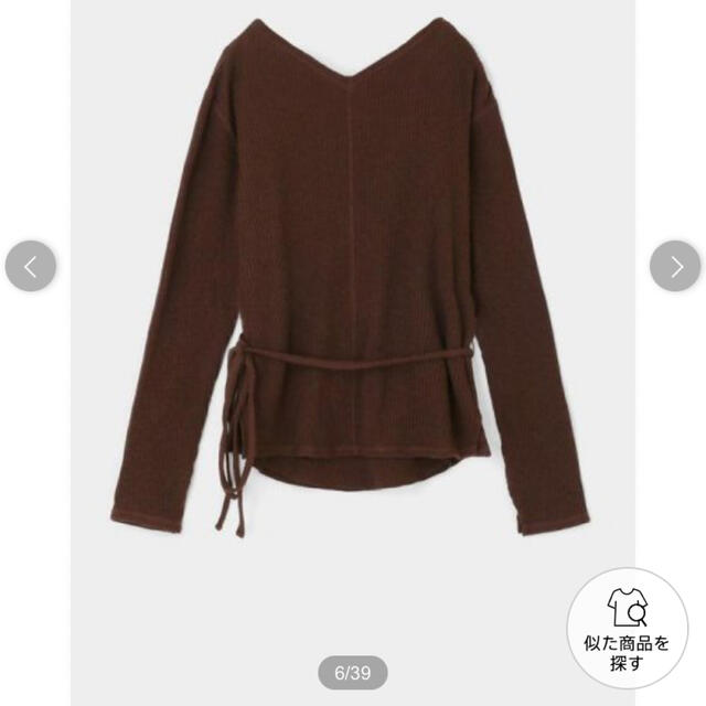 moussy(マウジー)のmoussy CROSSOVER トップスセット F ブラウン 美品 レディースのトップス(カットソー(長袖/七分))の商品写真