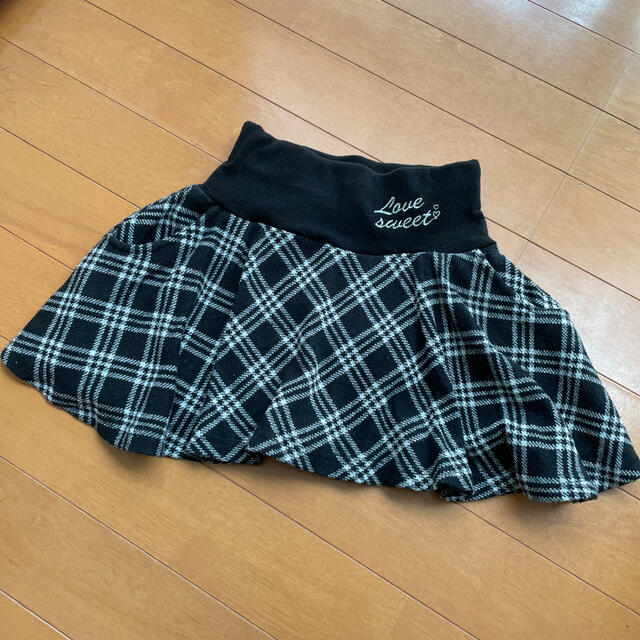 チェック スカート 110 キッズ/ベビー/マタニティのキッズ服女の子用(90cm~)(スカート)の商品写真