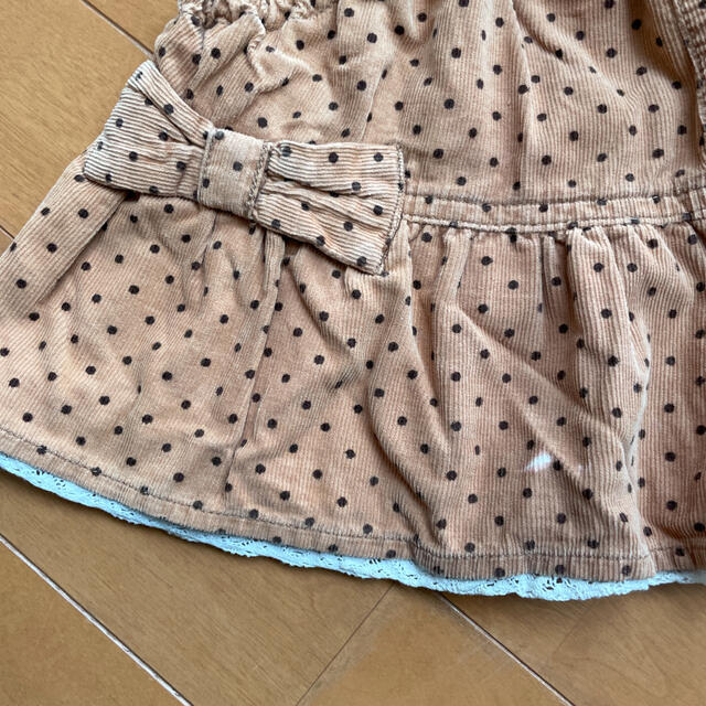 コーデュロイ キュロット 120 キッズ/ベビー/マタニティのキッズ服女の子用(90cm~)(パンツ/スパッツ)の商品写真