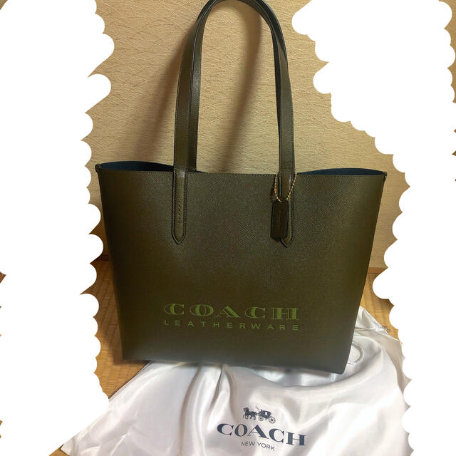 COACH メンズ トートバッグ カーキ色　今日限定お値下げ⭐︎⭐︎⭐︎