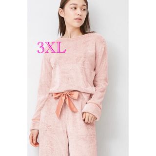 ジーユー(GU)の【GU】マシュマロフィールラウンジセット(3XL)(ウエストリボン)(ピンク)(ルームウェア)